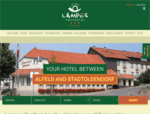 Tablet Screenshot of lampes-posthotel.de